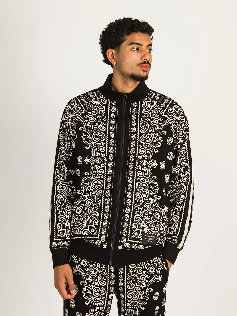 CROOKS & CASTLES PAISLEY ALL OVER PRINT JACKET - CLEARANCE