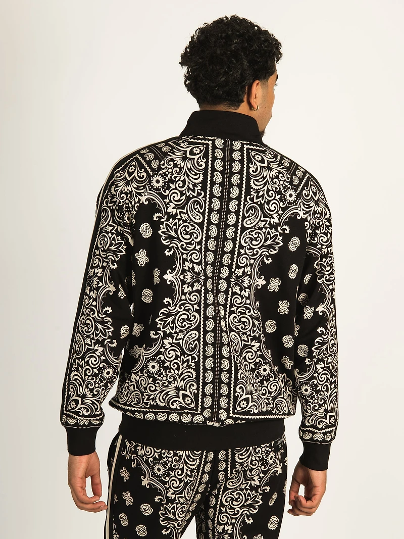 CROOKS & CASTLES PAISLEY ALL OVER PRINT JACKET - CLEARANCE