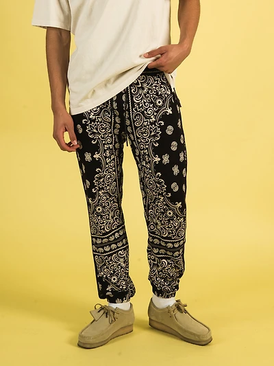 PANTALON DE SURVÊTEMENT PAISLEY AOP CROOKS & CASTLES - DÉGAGEMENT