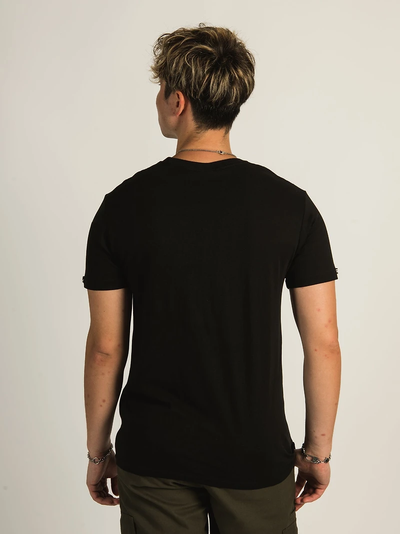 CROOKS & CASTLES T-SHIRT C CHAIN AVEC LOGO BRODÉ - DÉGAGEMENT