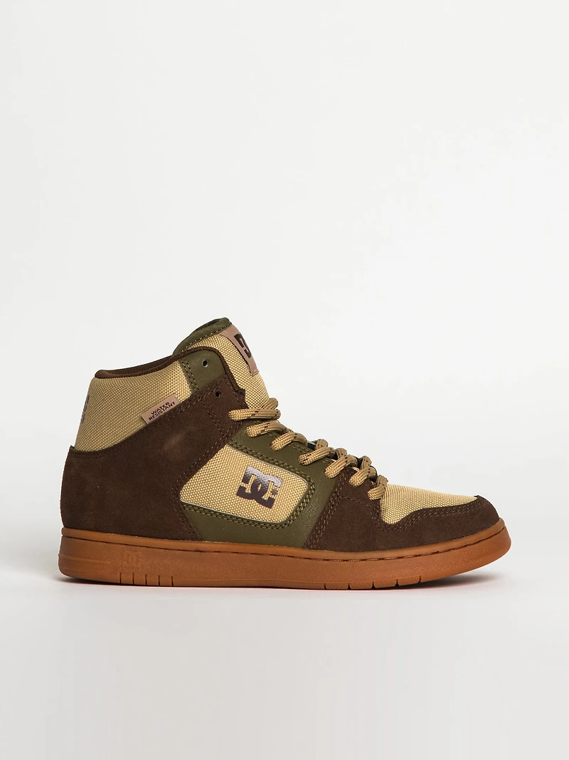 MENS DC SHOES MANTECA 4 HI WATER RESISTANT SHOE - CLEARANCE