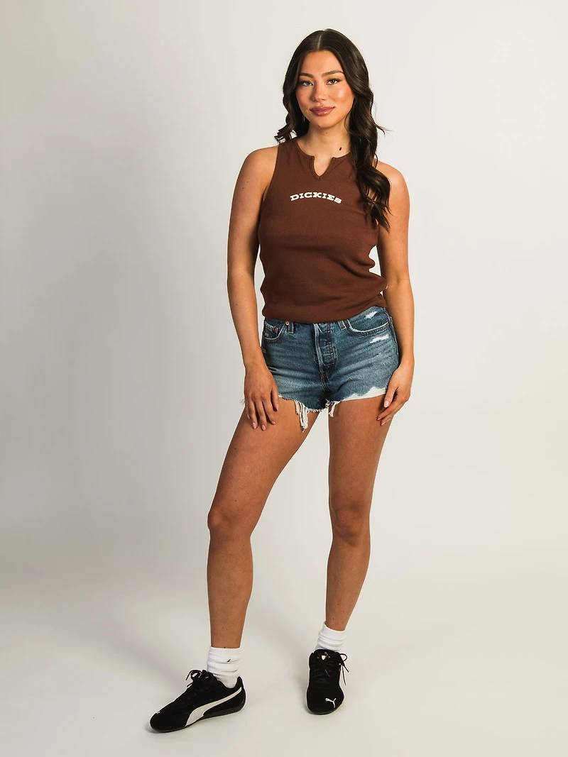 DICKIES - DÉBARDEUR À COL EN V CAPPUCCINO