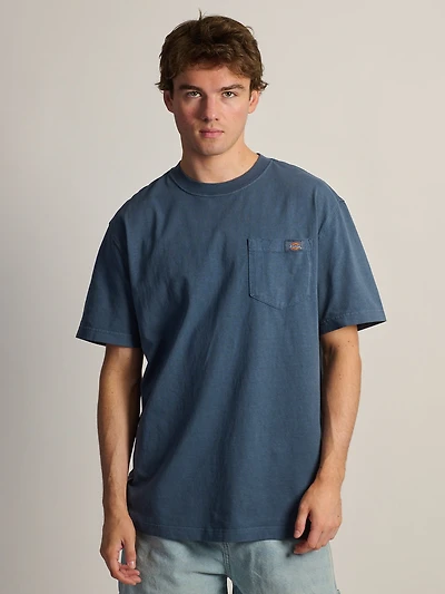 DICKIES HEAVY WEIGHT SHORT SLEEVE POCKET T-SHIRT - INDIGO