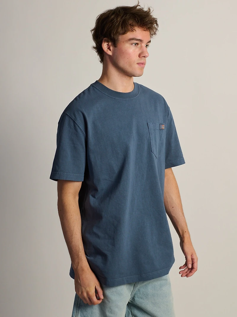 DICKIES HEAVY WEIGHT SHORT SLEEVE POCKET T-SHIRT - INDIGO