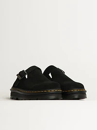 MULE DR MARTENS ZEBZAG EN DAIM - NOIR