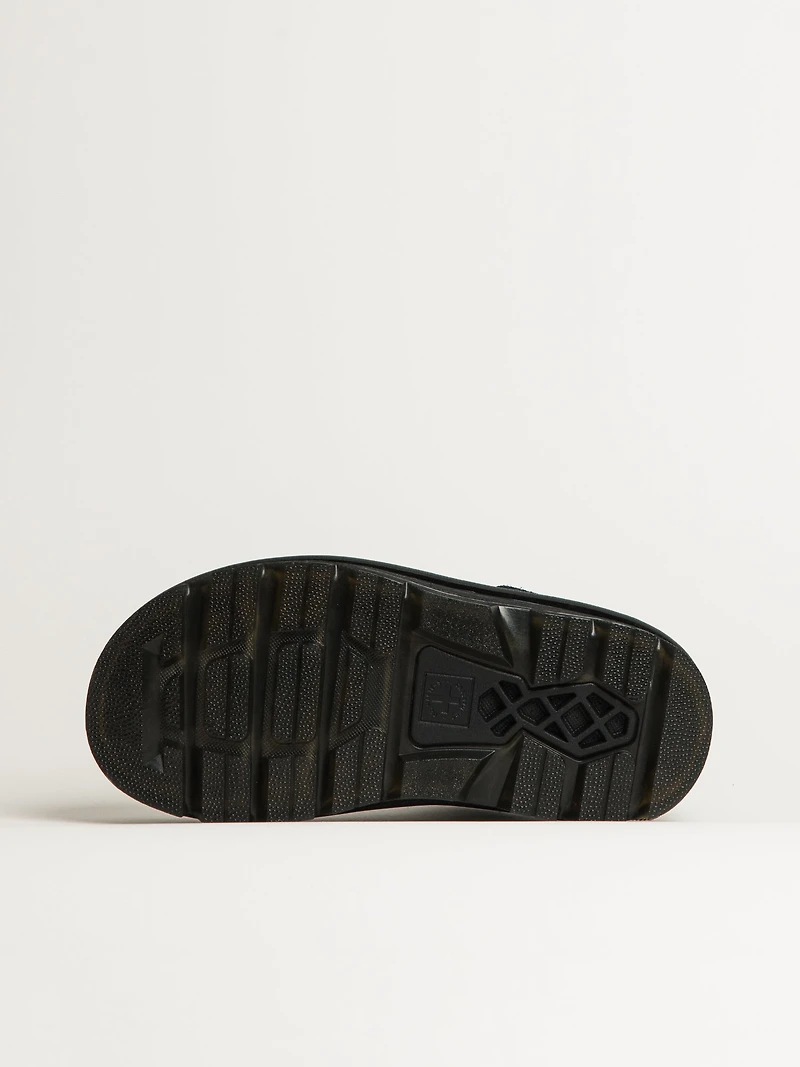 MULE DR MARTENS ZEBZAG EN DAIM - NOIR