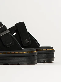 MULE DR MARTENS ZEBZAG EN DAIM - NOIR