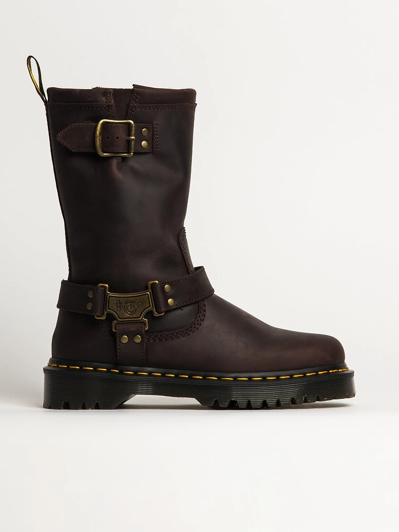 BOTTES DR MARTENS ANISTONE HI - MARRON