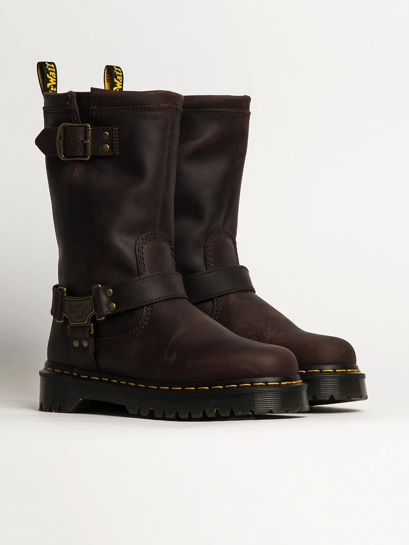 BOTTES DR MARTENS ANISTONE HI - MARRON
