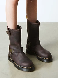 BOTTES DR MARTENS ANISTONE HI - MARRON