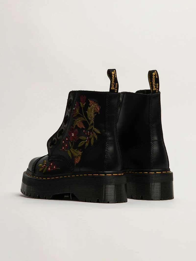 DR MARTENS SINCLAIR AUTUMN FLORAL WANAMA BOOT - BLACK