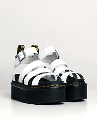 WOMENS DR MARTENS BLAIRE QUAD PLATFORM LEATHER SANDALS - CLEARANCE