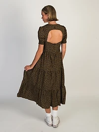 DAISY STREET LTD TIERED MIDI FLORAL DRESS - CLEARANCE