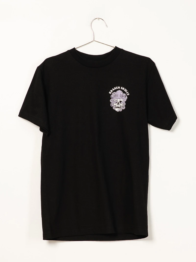 T-SHIRT TÊTE DE MORT KRAKEN POUR HOMME