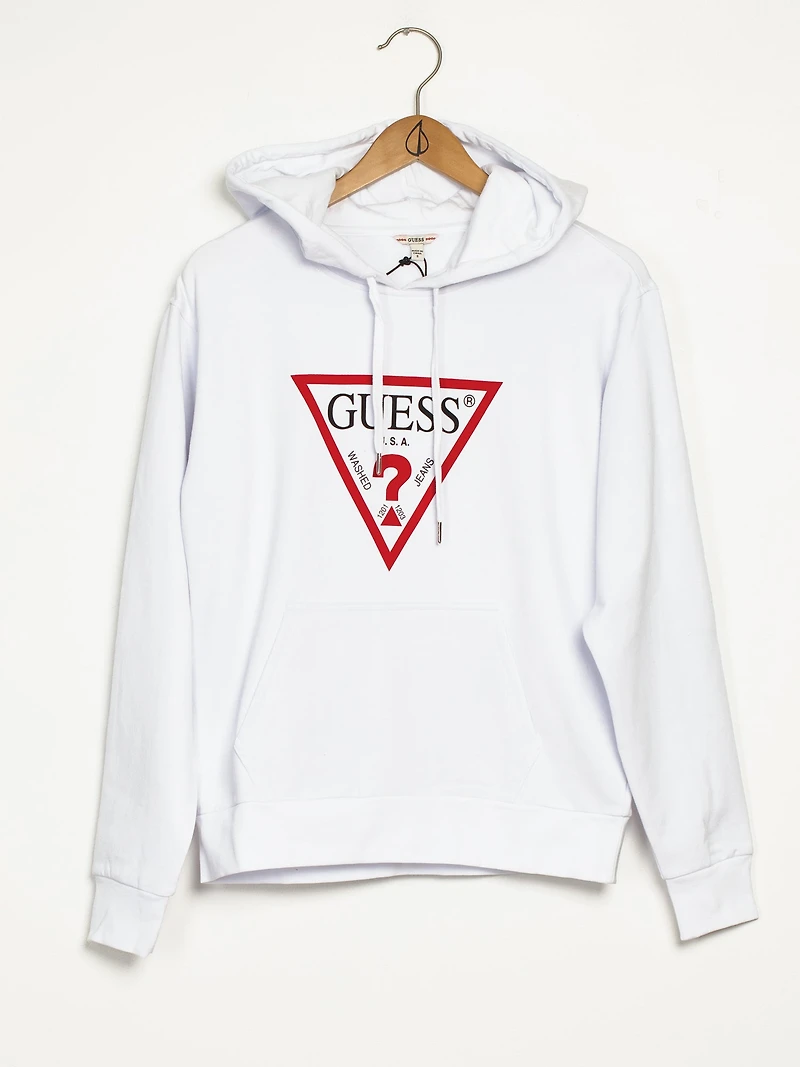 SWEAT À CAPUCHE MANCHES LONGUES LOGO TRIANGLE CLASSIQUE POUR FEMMES