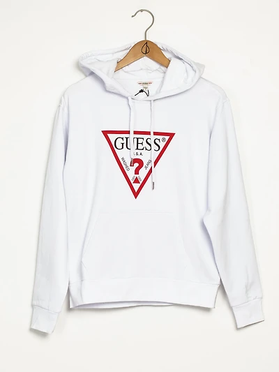 SWEAT À CAPUCHE MANCHES LONGUES LOGO TRIANGLE CLASSIQUE POUR FEMMES