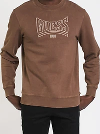 GUESS ECO ROY RETRO LOGO SWEATSHIRT - CLEARANCE
