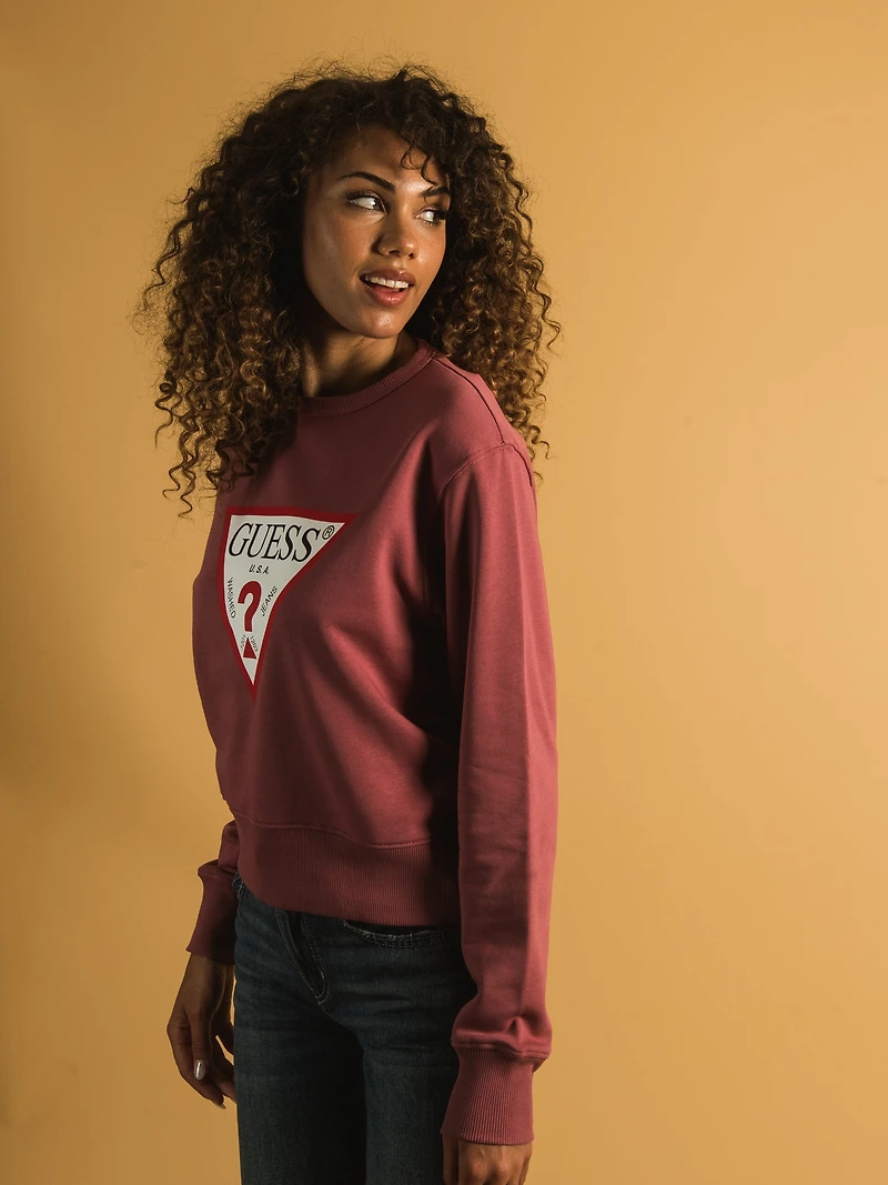 GUESS BRUSHED TERRY C/N ORIGINAL FLEECE - CLEARANCE