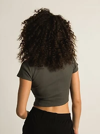 TEE-SHIRT HARLOW RIBBED SOLID BABY TEE