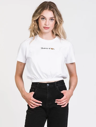 HARLOW MONICA ELASTIC TEE - CLEARANCE