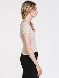 TEE-SHIRT CARA HENLEY MIXTE POUR FEMMES
