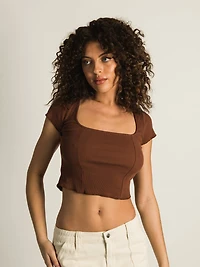 HARLOW SQUARE NECK T-SHIRT