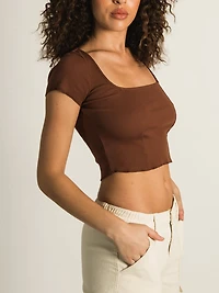 HARLOW SQUARE NECK T-SHIRT