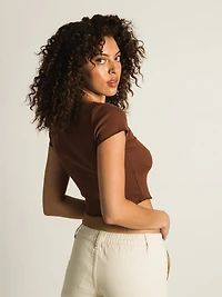 HARLOW SQUARE NECK T-SHIRT