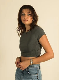 HARLOW RUCHED BABY T-SHIRT - CLEARANCE
