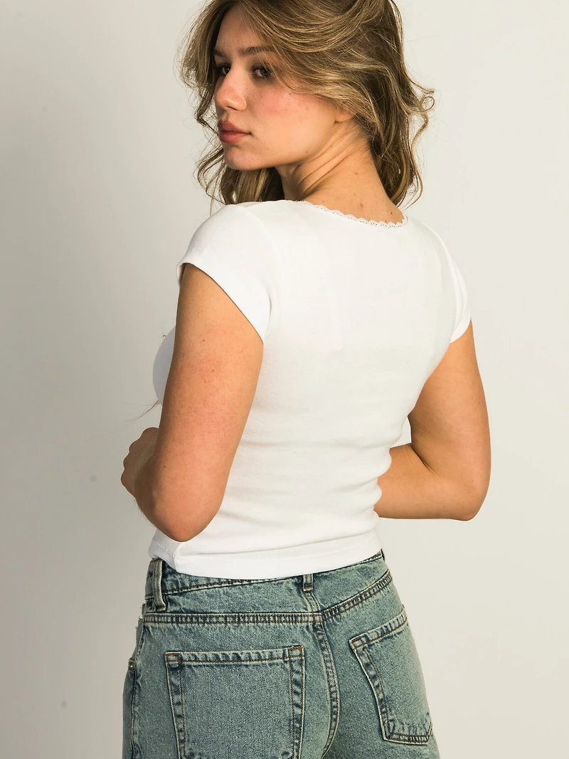 HARLOW EMMA TEE - WHITE