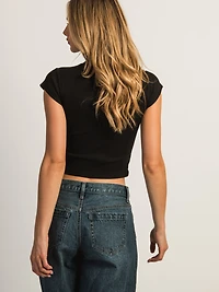 HARLOW ESSENTIAL RIBBED BABY TEE