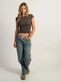 HARLOW ESSENTIAL RIBBED BABY TEE