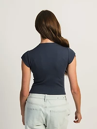 T-SHIRT BB HARLOW ESSENTIAL RIBBED – INDIGO