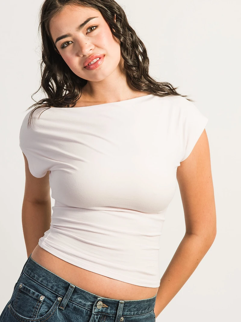 HARLOW SLOANE TEE - BABY PINK