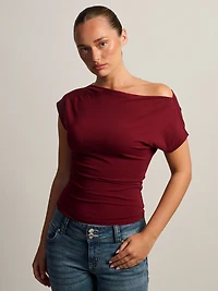 T-SHIRT HARLOW SLOANE - BOURGOGNE