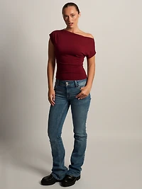 T-SHIRT HARLOW SLOANE - BOURGOGNE