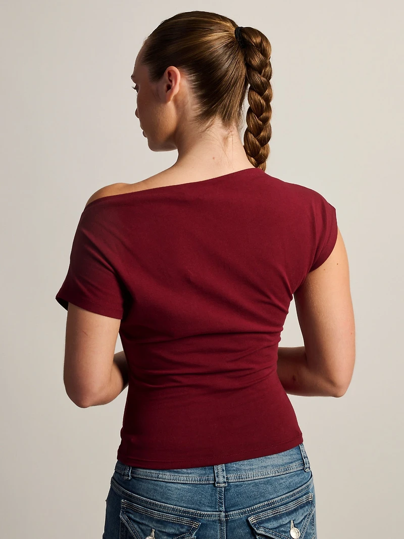 T-SHIRT HARLOW SLOANE - BOURGOGNE