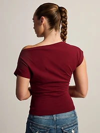 T-SHIRT HARLOW SLOANE - BOURGOGNE