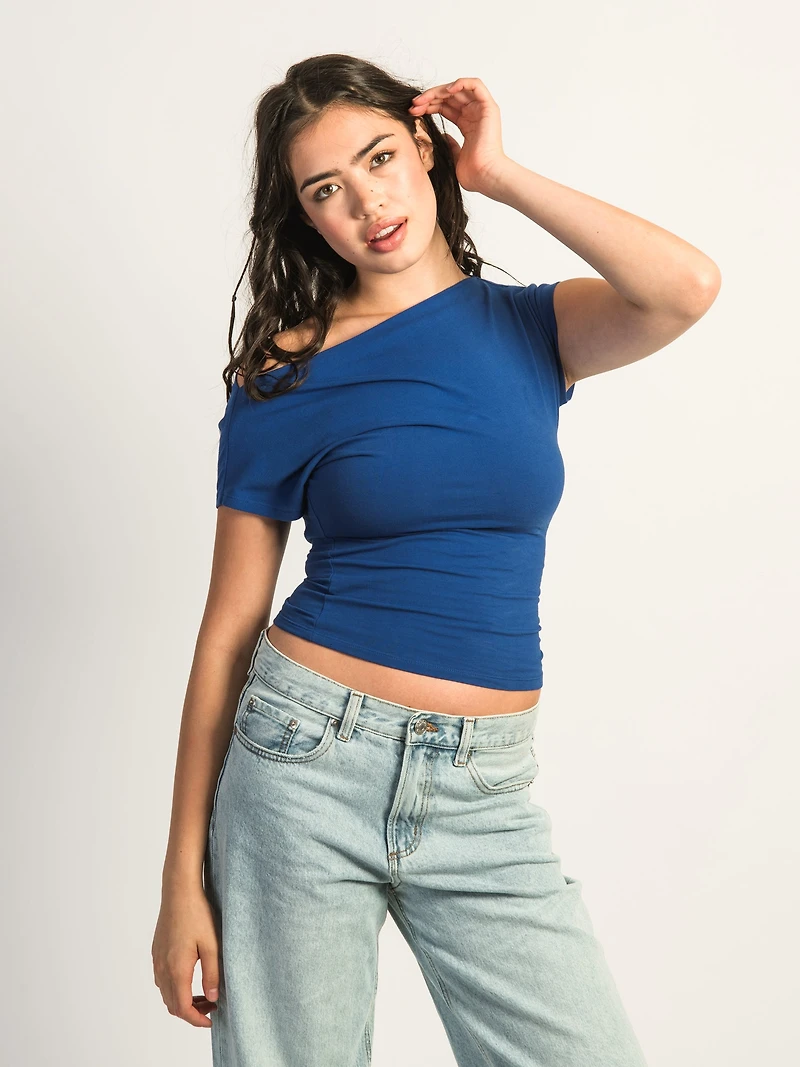 TEE-SHIRT HARLOW SLOANE - COBALT
