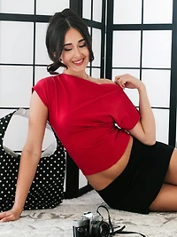 T-SHIRT HARLOW SLOANE - RUBIS