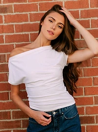 TEE-SHIRT HARLOW SLOANE - BLANC