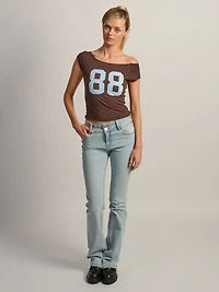 HARLOW CLAIRE TEE 88 - BROWN