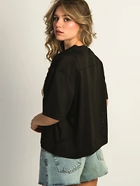 HARLOW PINNY TEE - BLACK