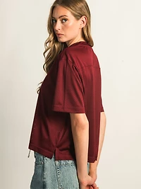 HARLOW PINNY TEE - BURGUNDY