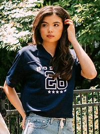 HARLOW PINNY TEE - NAVY