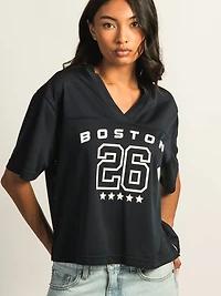 HARLOW PINNY TEE - NAVY
