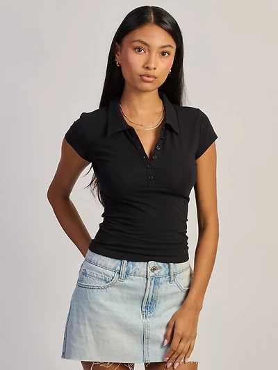 HARLOW SAWYER POLO TEE