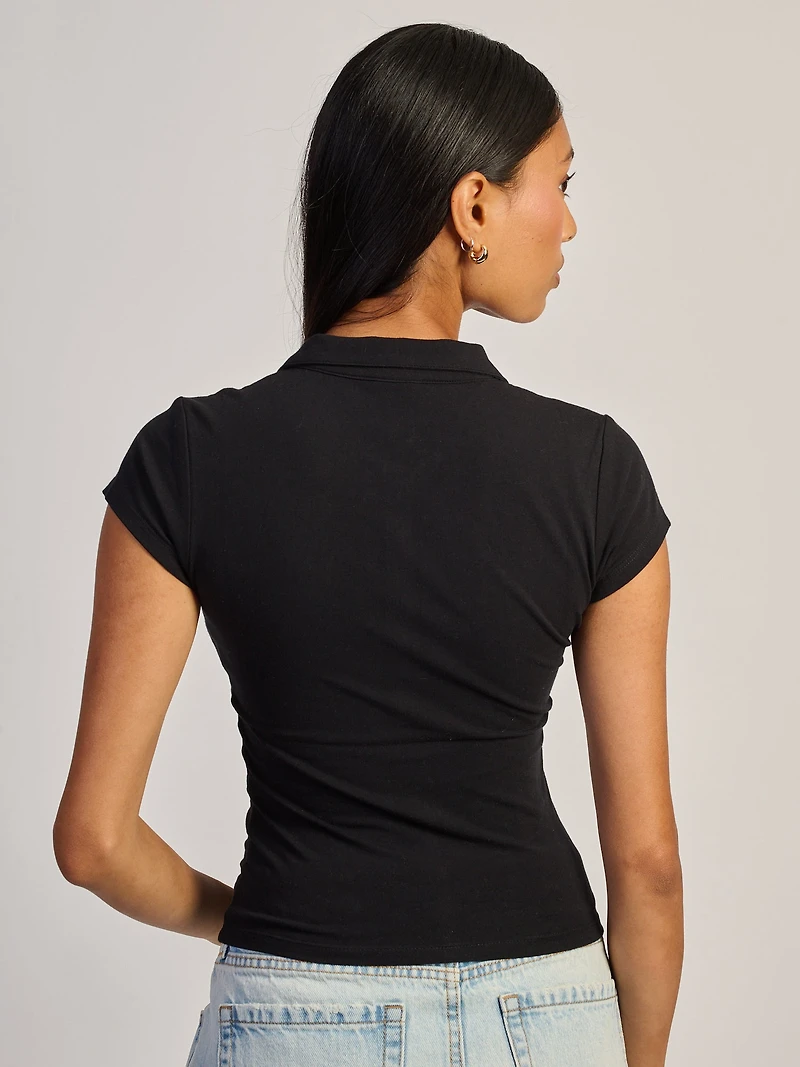 HARLOW SAWYER POLO TEE