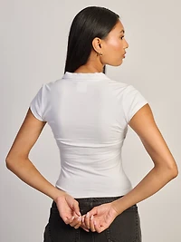 HARLOW SAWYER POLO - BLANC