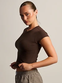 T-SHIRT HARLOW GIA - MARRON